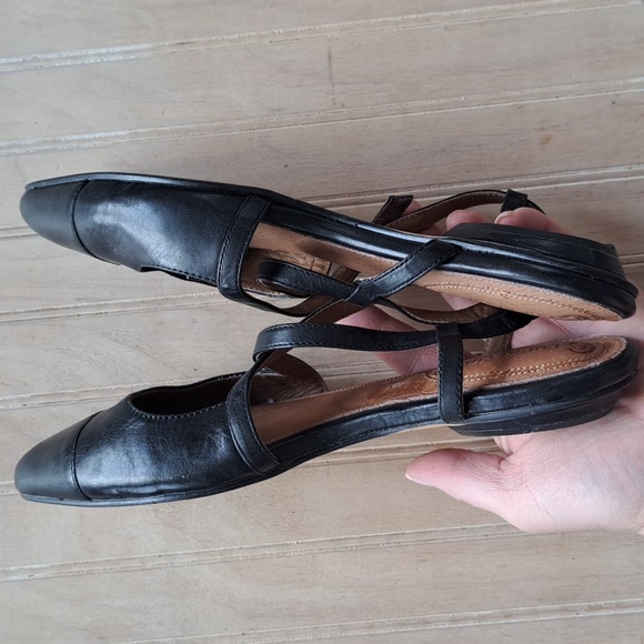 Corso Como Black Flats with Ankle Strap - Picture 11 of 11